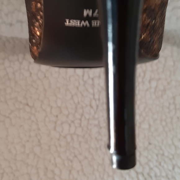 Nine West Leopard Glitter Heels size 7 - Picture 8 of 9